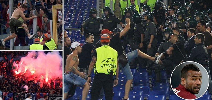 Roma Gilas CSKA Moskow 5-1 Diwarnai Kerusuhan Antar Penonton